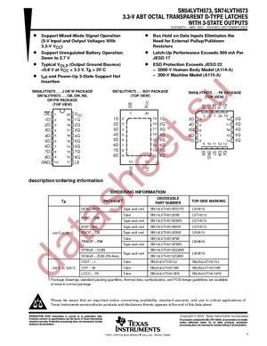 SN74LVTH573PWR datasheet  